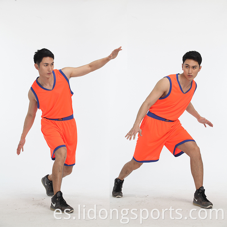 Uniformes de baloncesto escolar al por mayor último color de diseño de jersey de baloncesto naranja